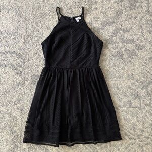 Black High-Neck mini dress- M